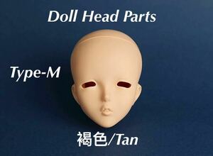 angel philia ドール用 ヘッド パーツ Type-M 褐色 無彩色 首ジョイント付き vmf50 オビツ アゾン parabox msd mdd dollheadparts dollbot