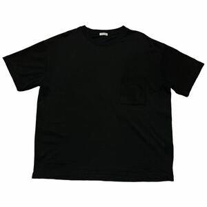 希少 レア +CLOTHET クロスクローゼット Big T-shirtスビンプラチナムスムース ポケット付き ブラック サイズ2 Mサイズ相当 日本製