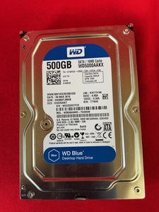 送料無料　Western Digital WD5000AAKX-75U6AA0 DP/N 01WR32 3.5インチ SATA600 500GB　(A50)