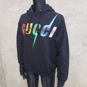 x/x/M123-537/19800　Gucci グッチ スパンコール スウェット パーカー サイズ：XS ※本物保証