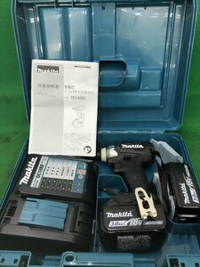 【未使用品】★makita(マキタ) 18v充電式インパクトドライバ 黒(3.0Ahバッテリx2/充電器/ケース) TD155DRFXB　/　IT0ZRQIRAU86