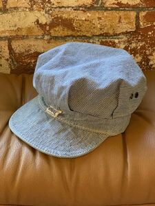 60s Lee PIN STRIPE WORK CAP UNION MADE IN USA ヴィンテージ ピンストライプ ワークキャップ アメカジ 50s ヒッコリー 送料無料