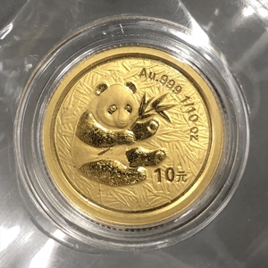 中国 パンダ金貨 2000年 10元 K24ゴールド 3.1g 1/10oz 金貨