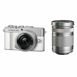 中古 １年保証 美品 OLYMPUS PEN E-P7 EZ ダブルズームキット ホワイト