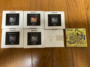 未開封　SONY ソニー　MINIDISC MD ミニディスク　ES 74 5点　MAXELL マクセル　PURE GOLD 74 1点　おまけ