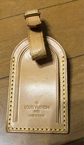 保管品　 ルイヴィトン ネームタグ LOUIS VUITTON ヌメ革 レザー 名札