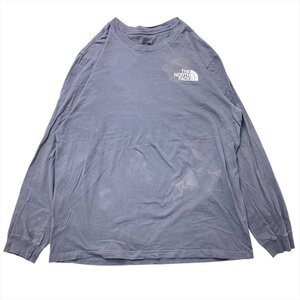 ザ ノースフェイス Tシャツ 長袖 グレー THE NORTH FACE 古着 メンズ XL テック アウトドア ストリート クリーニング済み