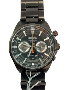 SEIKO◆クロノグラフ/クォーツ腕時計/アナログ/ステンレス/BLK/BLK/8T63-00T0