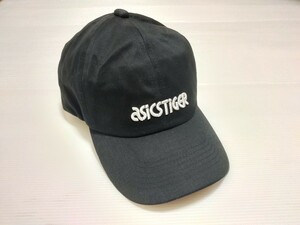 希少 非売品 限定 おまけ付 asics tiger cap 帽子 キャップ アシックス 黒 ブラック ストリート ファッション オニツカタイガー スポーツ