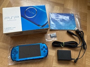 ■即決 SONY PSP-3000 バイブラントブルー 本体 箱説明書付 ソニー■