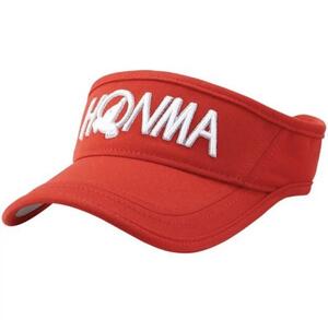 ★新品★ 本間ゴルフ HONMA ロゴバイザー 831-317630 レッド