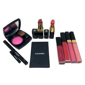 【イチオク】 シャネル CHANEL リップ グロス 口紅 チーク アイライナー ミラー 手鏡 化粧品 美容 コスメ メイク 10点 セット まとめ