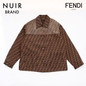 フェンディ FENDI ジャケット size 42 ズッカ ジャケット ブラウン