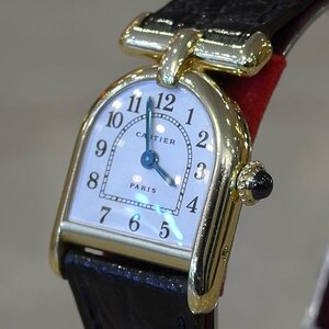 【ヴィンテージ Cartier】手巻きカランドレSM1972年PARIS表記 スイスにてオーバーホール済 保証期間ありカルティエ腕時計レディース