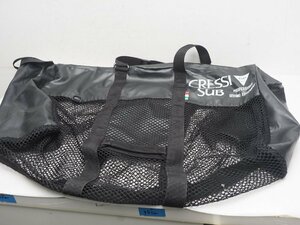 CRESSI-SUB クレッシーサブ メッシュバッグ サイズ:65x40x35cm ダイビング用品一式入ります。 ランク:A クレッシィ [3F32-60042]