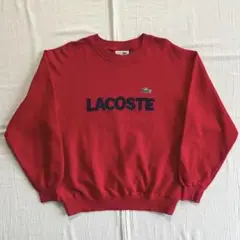 90s　CHEMISE LACOSTE　文字ワニ　デカロゴワッペン　スウェット