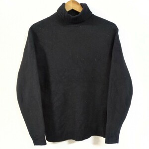 【BLUE LABEL】ブルーラベル ハイネック ニット セーター UNITED ARROWS 毛100% シンプル ナチュラル 着回し ブラック サイズM/Y16374HH