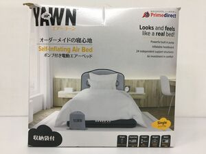 K14-467-105【未使用】Air Yawn エアーヨーン エアーベッド 電動ポンプ内蔵 自動で膨らむ 耐荷重200kg ヘッドレスト付き シングル AY51