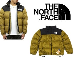 9万新品◆XXL◆THE NORTH FACE フード内蔵型ダウンジャケット レトロヌプシ 96 フィルパワー700『RETRO NUPTSE』黒×モスグリーン 1円