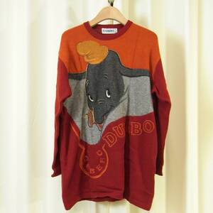 美品アイスバーグ ダンボ ウールニットセーター イタリア製 L～XL ビンテージ品 古着 ICEBERG DUMBO ディズニーDISNEY