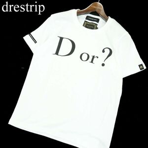 drestrip × OVER THE STRiPES ドレストリップ オーバーザストライプス プリント 半袖 カットソー Tシャツ Sz.S　メンズ 白　A3T04527_4#A