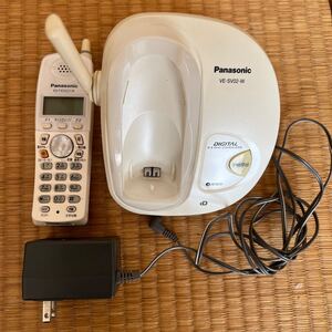 Panasonic コードレス電話機 VE-SV02-W 子機 KX-FKN522-W ACアダプタ PQLV19JP ジャンク