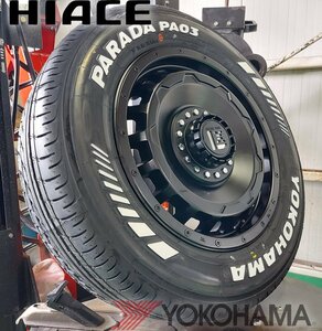 LEXXEL SwaGGer スワッガー!!200系ハイエース YOKOHAMA ヨコハマ PARADA パラダ 215/65R16 16インチ 新品タイヤホイールセット