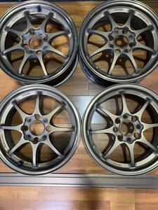 希少！絶版モデル　レイズ RAYS VOLK RACING CE28N 14インチ 14×5.5J 45 4H‐100 BR 2002.11.12 4本セット 一般道使用