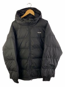 POLER OUTDOOR STUFF◆ダウンジャケット/XL/ナイロン/BLK/無地/223MCV003