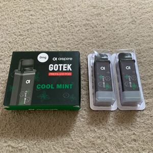 605t2824☆ ASPIRE GOTEK X 交換用 POD 充填済み カートリッジ 2個入り アスパイア 純正 抵抗値 0.8Ω