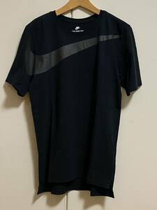 NIKE / ナイキ ドロップテール オーバーサイズ スウッシュ Tシャツ(ブラック,Sサイズ) BIG SWOOSH 黒