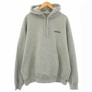 シュプリーム 24SS Immortal Hooded Sweatshirt Heather Grey パーカー スウェット プルオーバー ロゴ プリント XL グレー メンズ