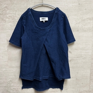 MM6 Maison Margiela エムエムシックス メゾンマルジェラ S32GC0315 13AW Tシャツ ブルー sizeXS 【中目黒B06】