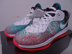 NIKE LeBron 8 V2 Low QS “Miami Nights (2021)” DJ4436-100 27cm US9 atmos購入 黒タグ付 国内 正規品 明細書原本付 WBOX送 Ⅷ VIII V/2