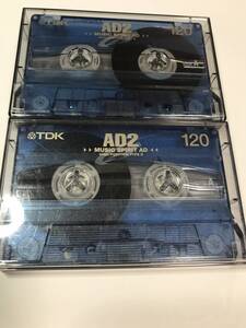 【中古】カセットテープ TDK AD2 120 ハイポジションテープ 2本セット