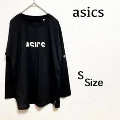 『asics』（S）＊長袖＊ジャージ＊スポーツ＊ブラック