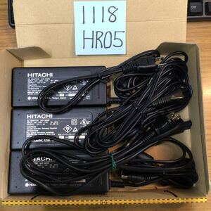 （1118HR05）送料無料/中古/HITACHI 日立 ヒタチ/ADP-60WB/12V/5A/純正 ACアダプタ 3個セット