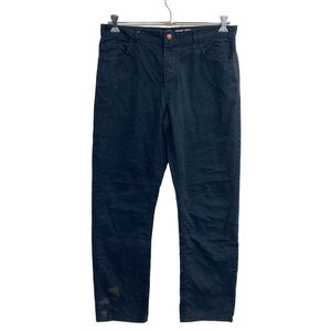 Dickies ワークパンツ W34 ディッキーズ スリムテーパー ブラック メキシコ製 古着卸 アメリカ仕入 2307-100