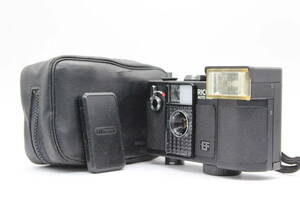 【返品保証】 リコー Ricoh AUTO HALF EF ブラック 25mm F2.8 ケース付き コンパクトカメラ s3504