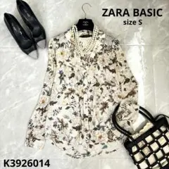 ZARA BASIC ザラベーシック　ZARA ザラ　花柄ブラウス　ブラウス