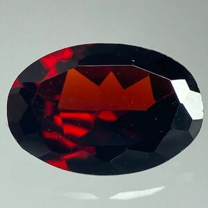 ［天然ガーネット0.499ct］J 約5.8×4.0mmソーティング付 ルース 裸石 宝石 ジュエリー garnet