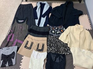 レディース　洋服おまとめ売り　アウター/ニット/スカート/　BALLSEY/他　サイズ７～９号　古着