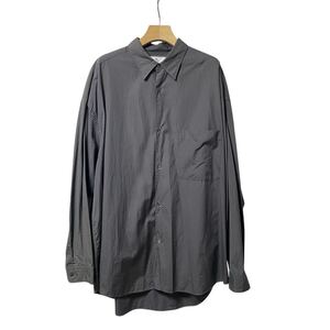 GRAPHPAPER グラフペーパー THOMAS MASON for GP Oversized Regular Collar Shirt トーマスメイソン オーバーサイズ シャツ チャコール系 