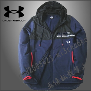 ■新品【UNDER ARMOUR】アンダーアーマー ゴルフに最適 Armour Fleece保温 STORM耐久撥水 フルZIPジャケット■NV/XL