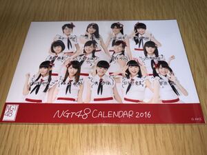 NGT48 カレンダー 2016 特典生写真 柏木由紀 荻野由佳 西潟茉莉奈 高倉萌香 中村歩加