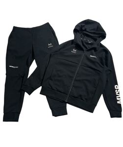 ■ DESCENTE Move Sport デサント ムーブスポーツ ■ S.F.TECH スリーブロゴ ジャージ フルジップ パーカ パンツ 上下 セットアップ L