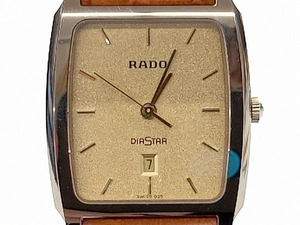 RADO DIASTAR ラドー ダイアスター 152.0420.3 電池式 クォーツ デイト ゴールド文字盤 メンズ腕時計 店舗受取可