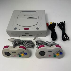 【1円〜】動作確認OK SEGA セガサターン セット一式 コントローラ×2 AVケーブル 電源ケーブル HST-3220等