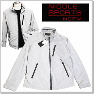 ニコルスポーツ NICOLE SPORTS (NICOLE CLUB FOR MEN) ワッシャータフタライトブルゾン 3464-3730-19(ライトグレー)-48(L)