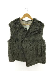 NAMACHEKO◆BARBARA FUR VEST/S/ウール/SLV/無地/N5510